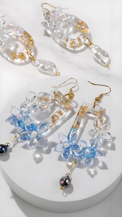 Crystal dropper earrings mold mirror silicone mold Design Your Gift