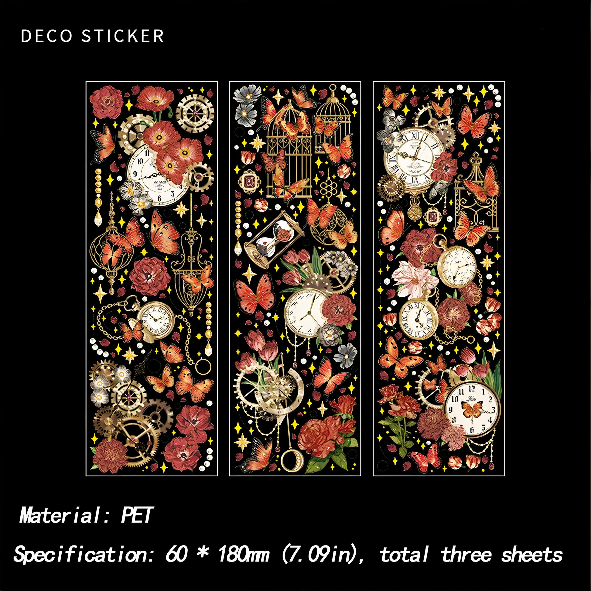 High-end stickers (vintage palace PET stickers)