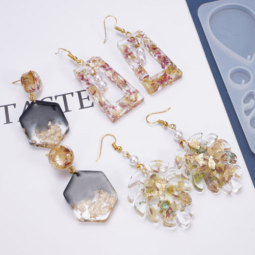 Crystal dropper earrings mold mirror silicone mold Design Your Gift