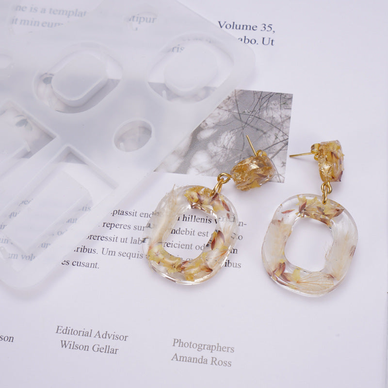 Crystal dropper earrings mold mirror silicone mold Design Your Gift