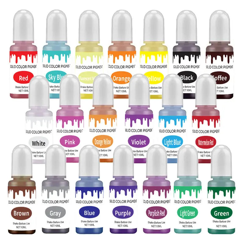 20 colors solid color essence 10ml oil-based epoxy resin AB/UV special color essence/dyeing agent DesignUrGift