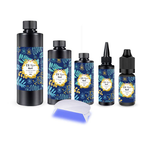Highly transparent UV hard adhesive