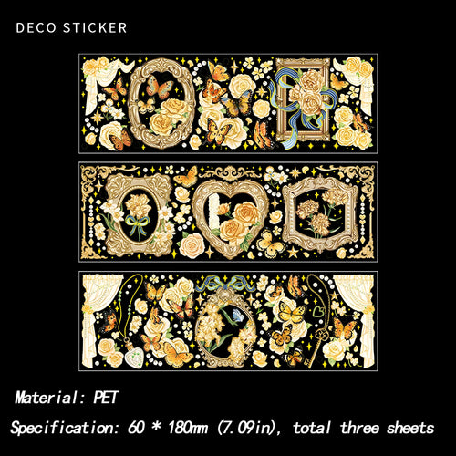 High-end stickers (vintage palace PET stickers)