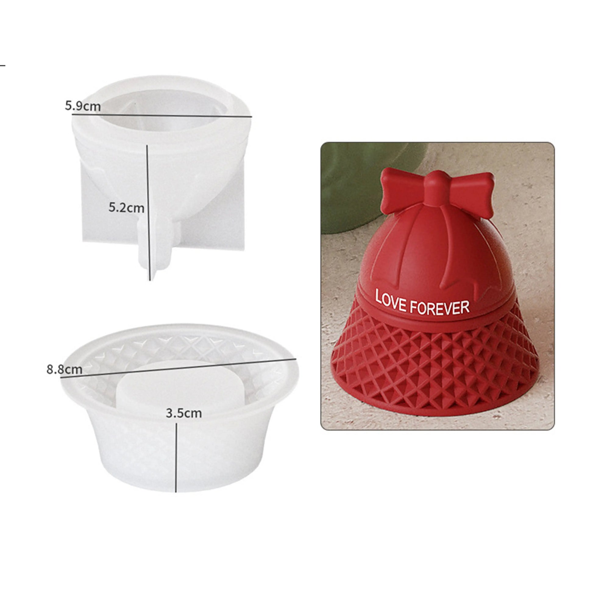 Bow Bell Storage Box Mold - Design Your Gift