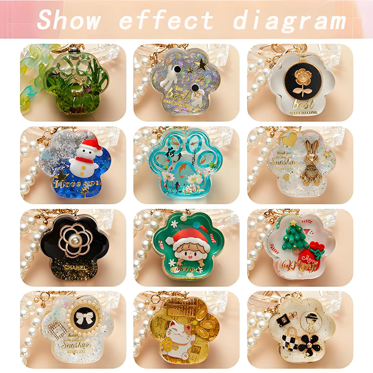Cat Paw Shaped Resin Gift Making Set DesignUrGift