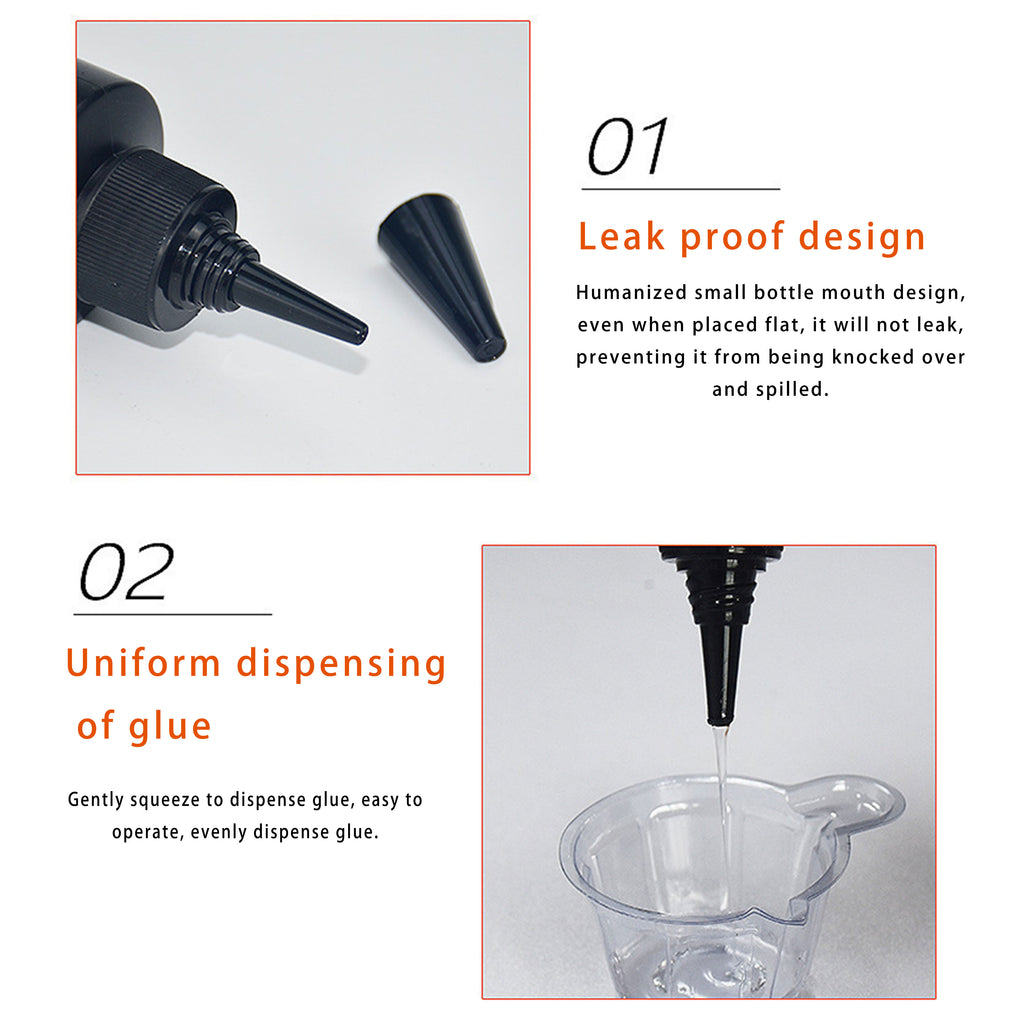 Highly transparent UV hard adhesive