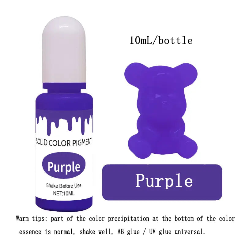 20 colors solid color essence 10ml oil-based epoxy resin AB/UV special color essence/dyeing agent DesignUrGift