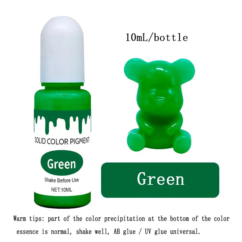 20 colors solid color essence 10ml oil-based epoxy resin AB/UV special color essence/dyeing agent DesignUrGift