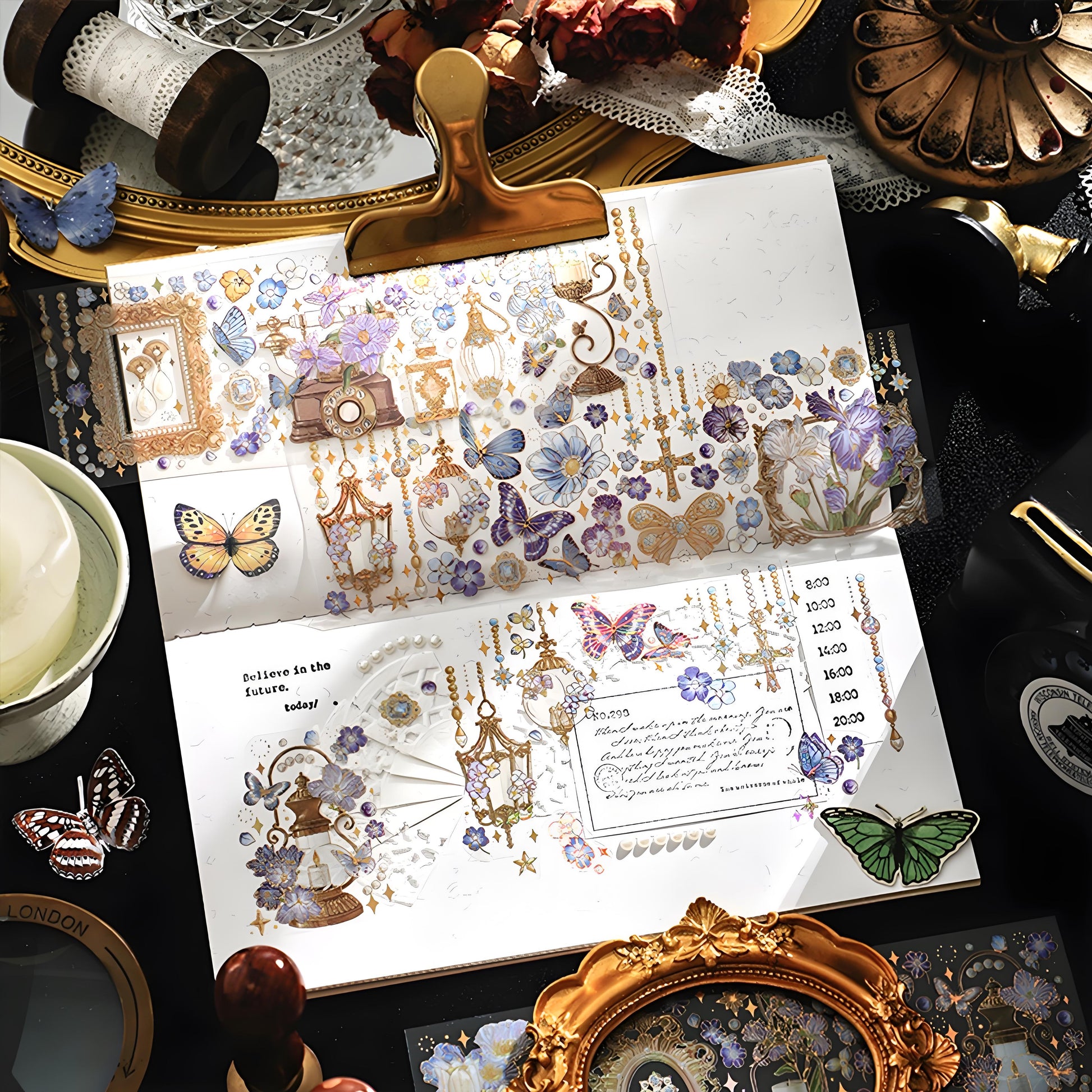 High-end stickers (vintage palace PET stickers)