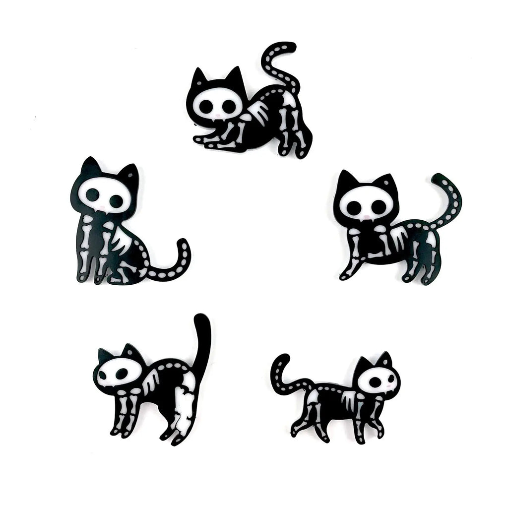5pcs Kitten Shape Keychain Jewelry Accessory Resin Mold DesignUrGift