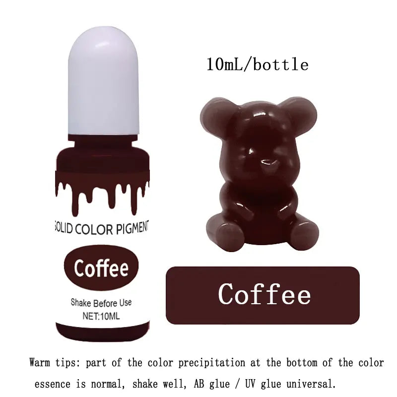 20 colors solid color essence 10ml oil-based epoxy resin AB/UV special color essence/dyeing agent DesignUrGift