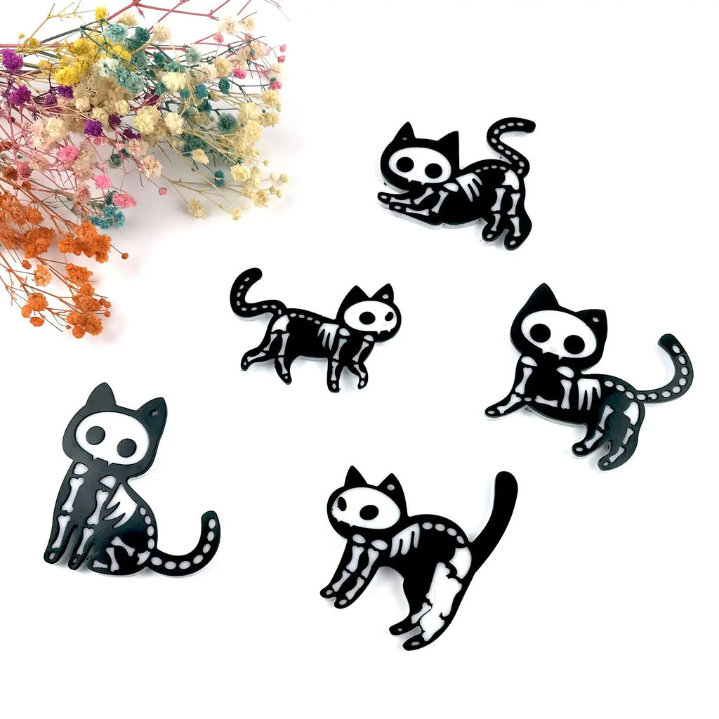 5pcs Kitten Shape Keychain Jewelry Accessory Resin Mold DesignUrGift