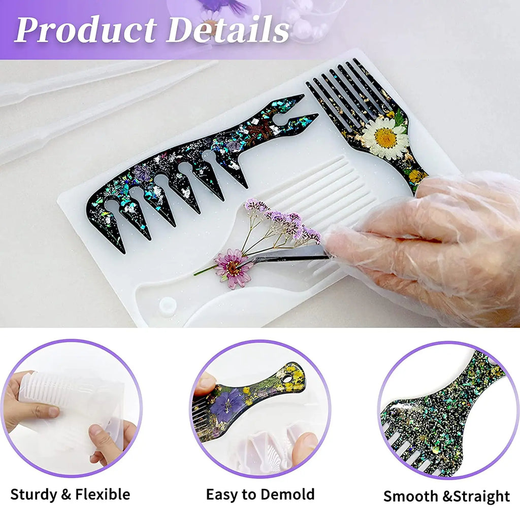 Comb Resin Mold DesignUrGift
