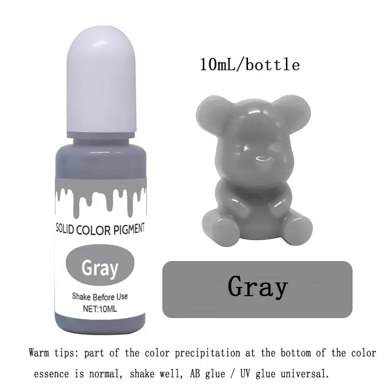 20 colors solid color essence 10ml oil-based epoxy resin AB/UV special color essence/dyeing agent DesignUrGift