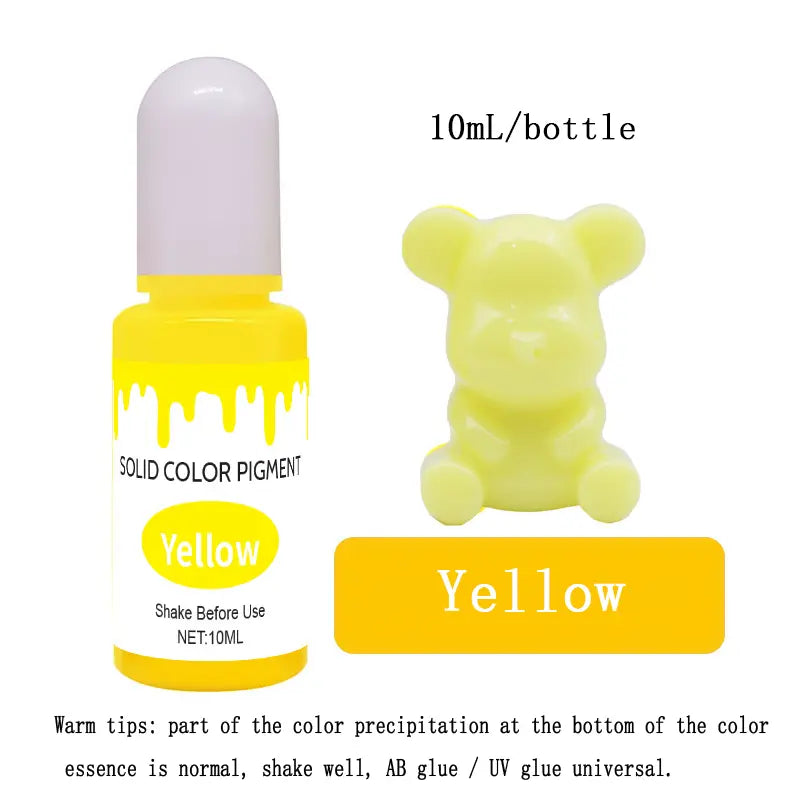 20 colors solid color essence 10ml oil-based epoxy resin AB/UV special color essence/dyeing agent DesignUrGift