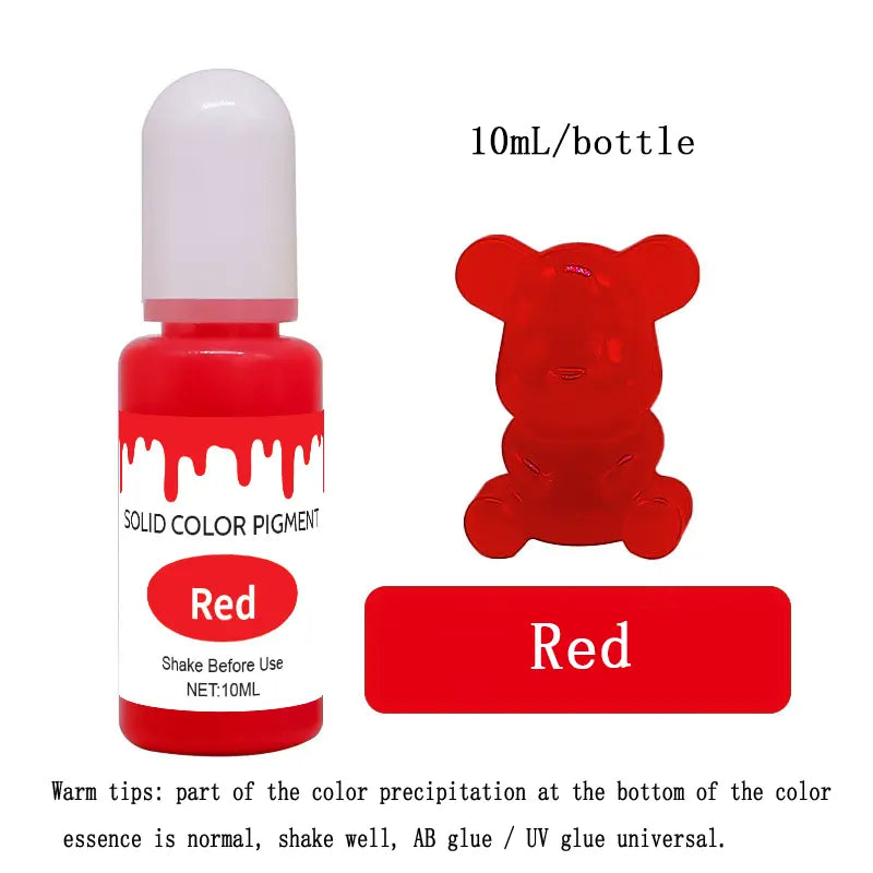 20 colors solid color essence 10ml oil-based epoxy resin AB/UV special color essence/dyeing agent DesignUrGift