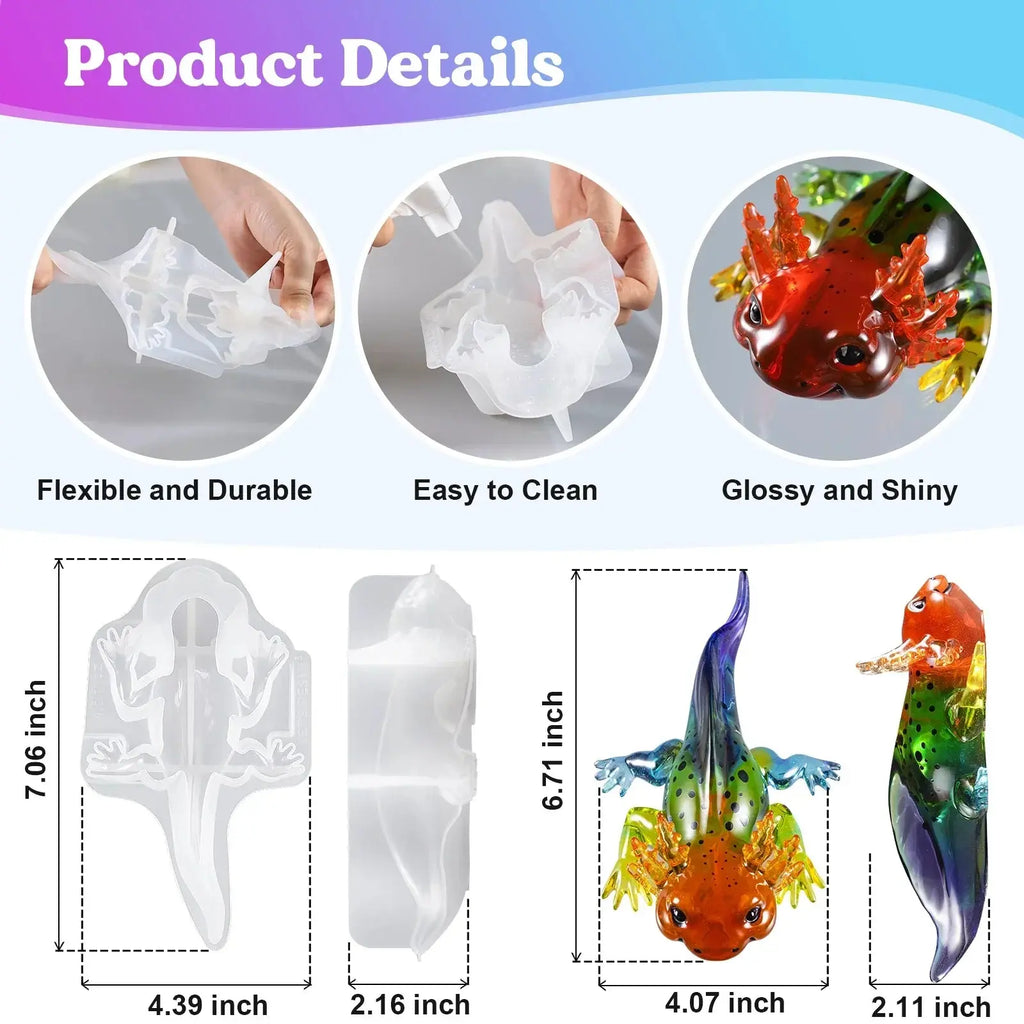 Axolotl Resin Mold DesignUrGift