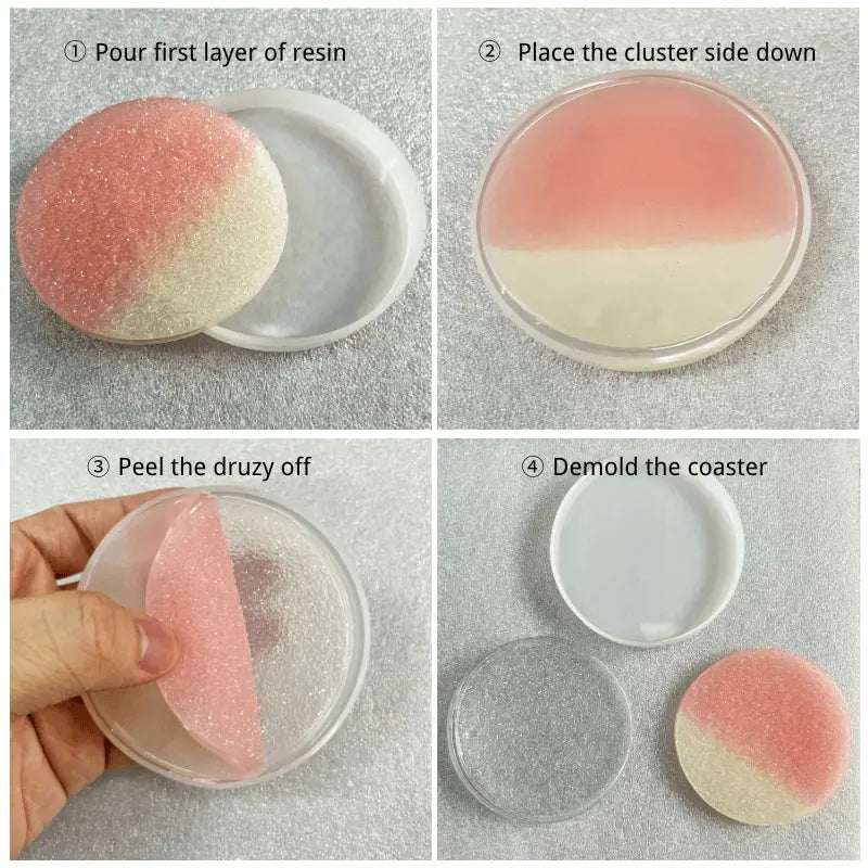 Resin Druzy Filling Decoration Crystal Cluster For Silicone Resin Mold DesignUrGift