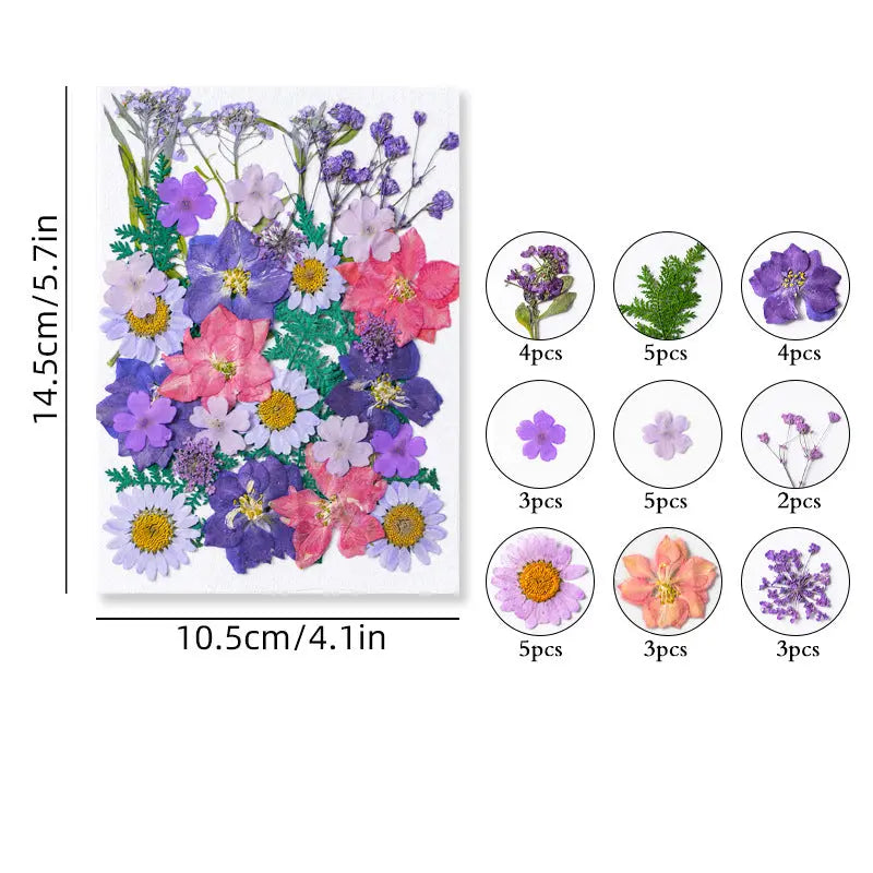 Dried Pressed Flowers Resin Accessories DesignUrGift