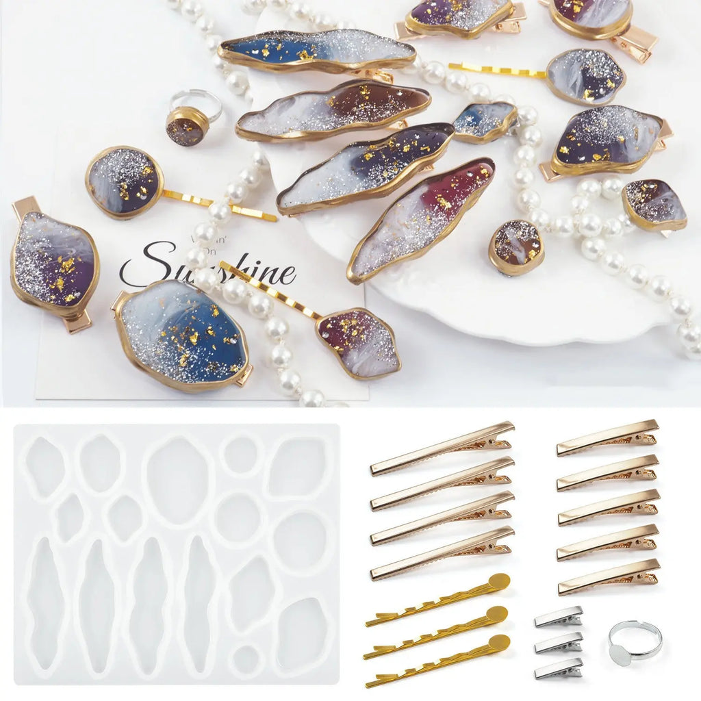 Irregular Hairpin Jewelry Resin Mold DesignUrGift