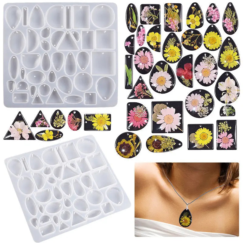 Resin Jewelry Molds DIY Gem Cabochon Pendant. Earring. Necklace Jewelry Making DesignUrGift