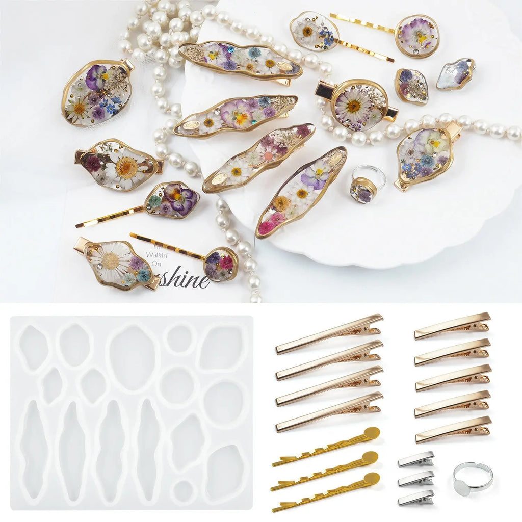 Irregular Hairpin Jewelry Resin Mold DesignUrGift