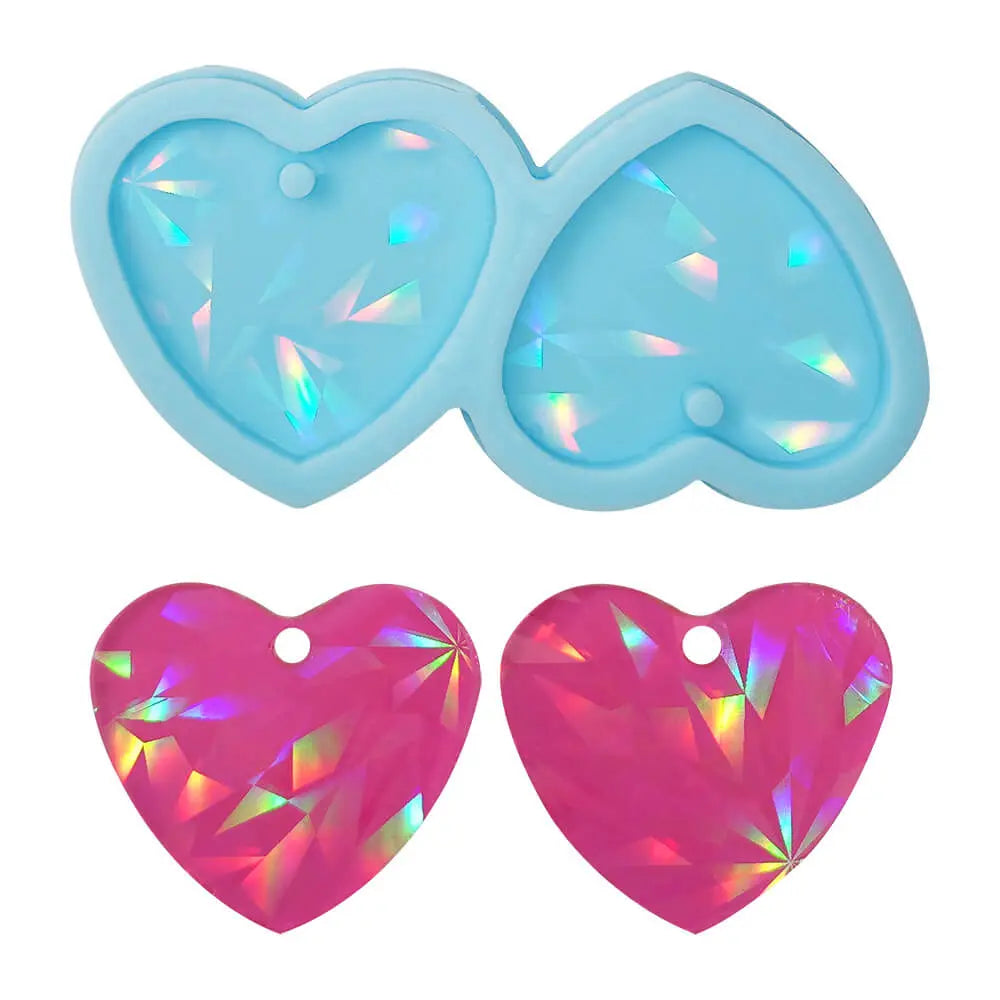 Resin Laser DIY Love Earring Jewelry Mold Perfect Gift DesignUrGift