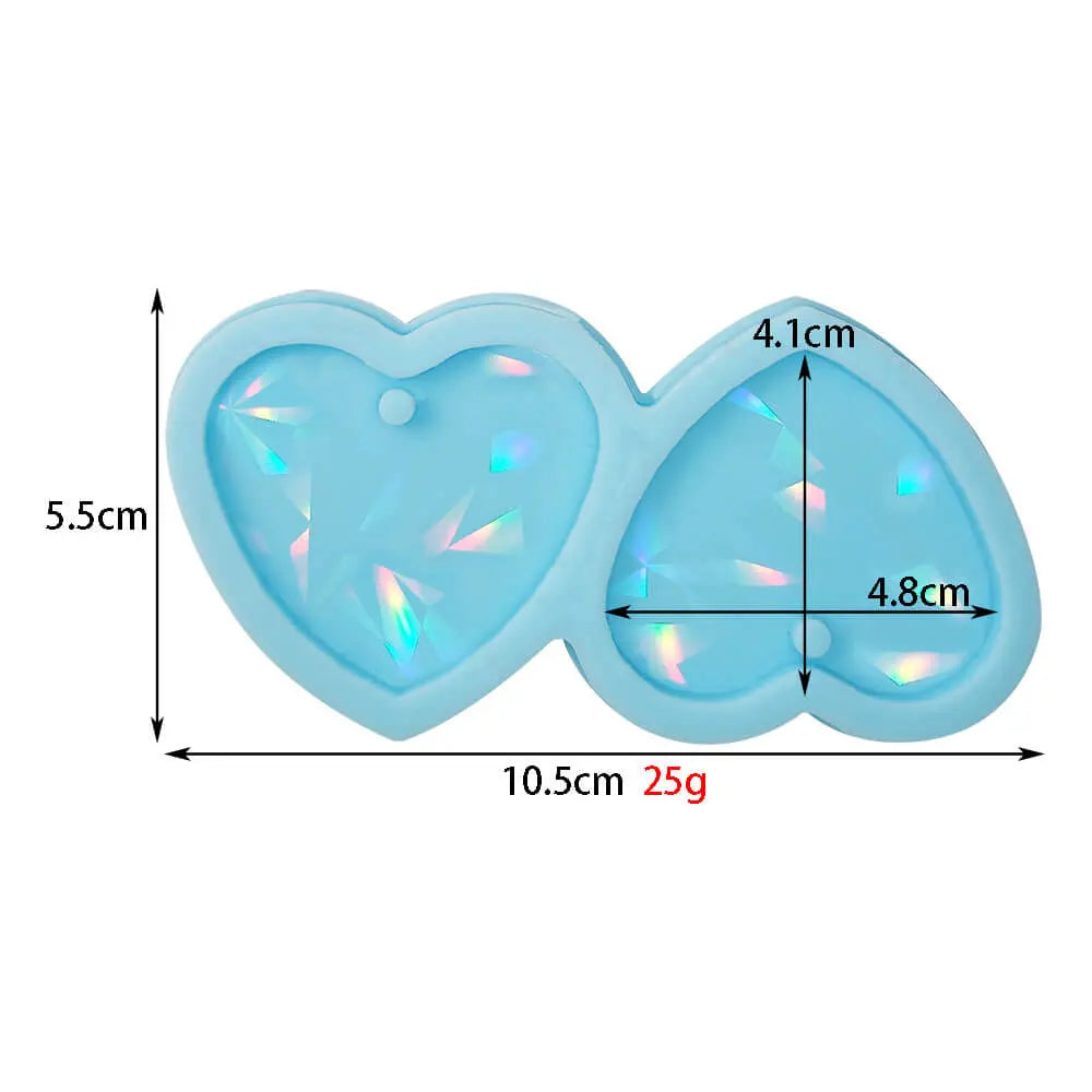 Resin Laser DIY Love Earring Jewelry Mold Perfect Gift DesignUrGift